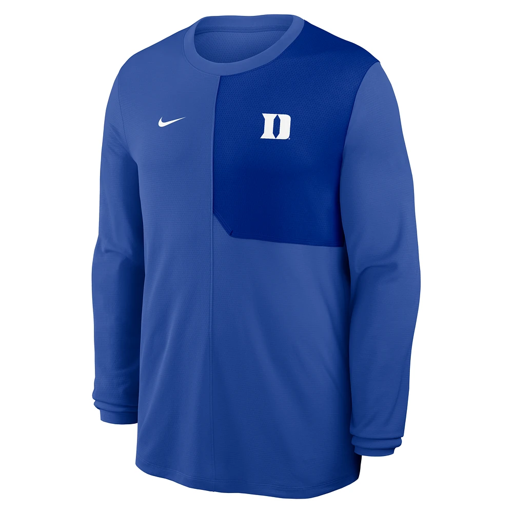 Duke Sideline Coach Men's Nike Dri-FIT College Long-Sleeve Top