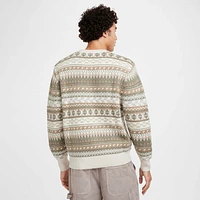 Nike Life Men's Fair Isle Swoosh Sweater