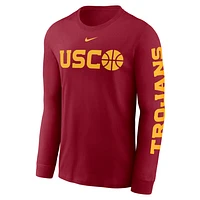 USC Trojans Basketball Icon Men's Nike College Long-Sleeve T-Shirt