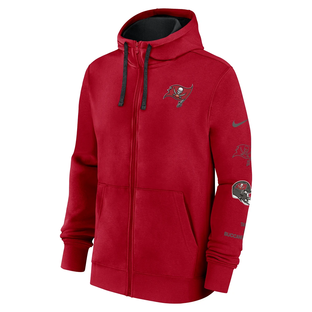 Tampa Bay Buccaneers Club Men's Nike NFL Full-Zip Hoodie