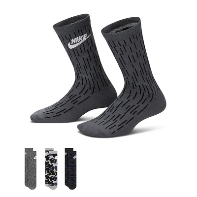 Nike Camo Dri-FIT Crew Socks (3 Pairs) Little Kids'