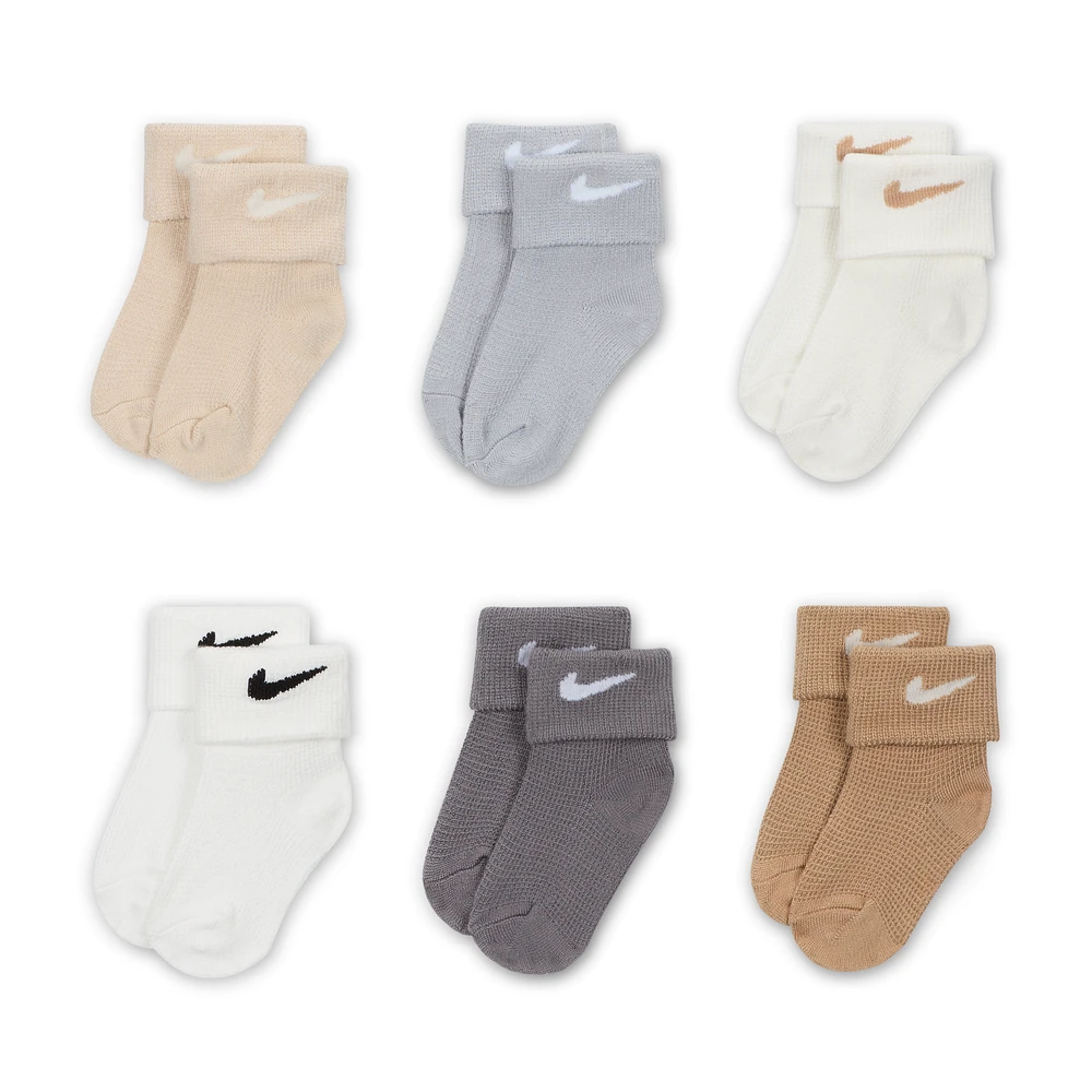 Nike Baby (12-24M) Waffle Knit Socks (6 Pairs)