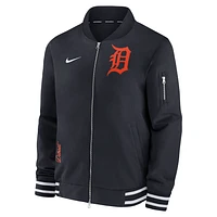 Detroit Tigers Authentic Collection Men's Nike MLB Full-Zip Bomber Jacket