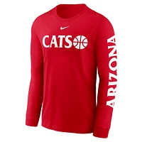 Arizona Wildcats Basketball Icon Men's Nike College Long-Sleeve T-Shirt