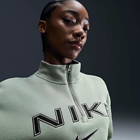 Nike Sportswear Phoenix Fleece Women's Oversized 1/4-Zip Logo Top