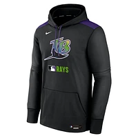 Tampa Bay Rays Authentic Collection Men's Nike Therma MLB Pullover Hoodie