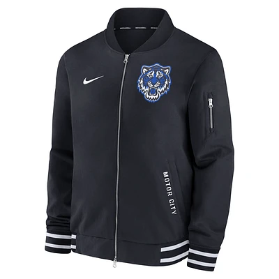 Detroit Tigers Authentic Collection City Connect Men's Nike MLB Full-Zip Bomber Jacket