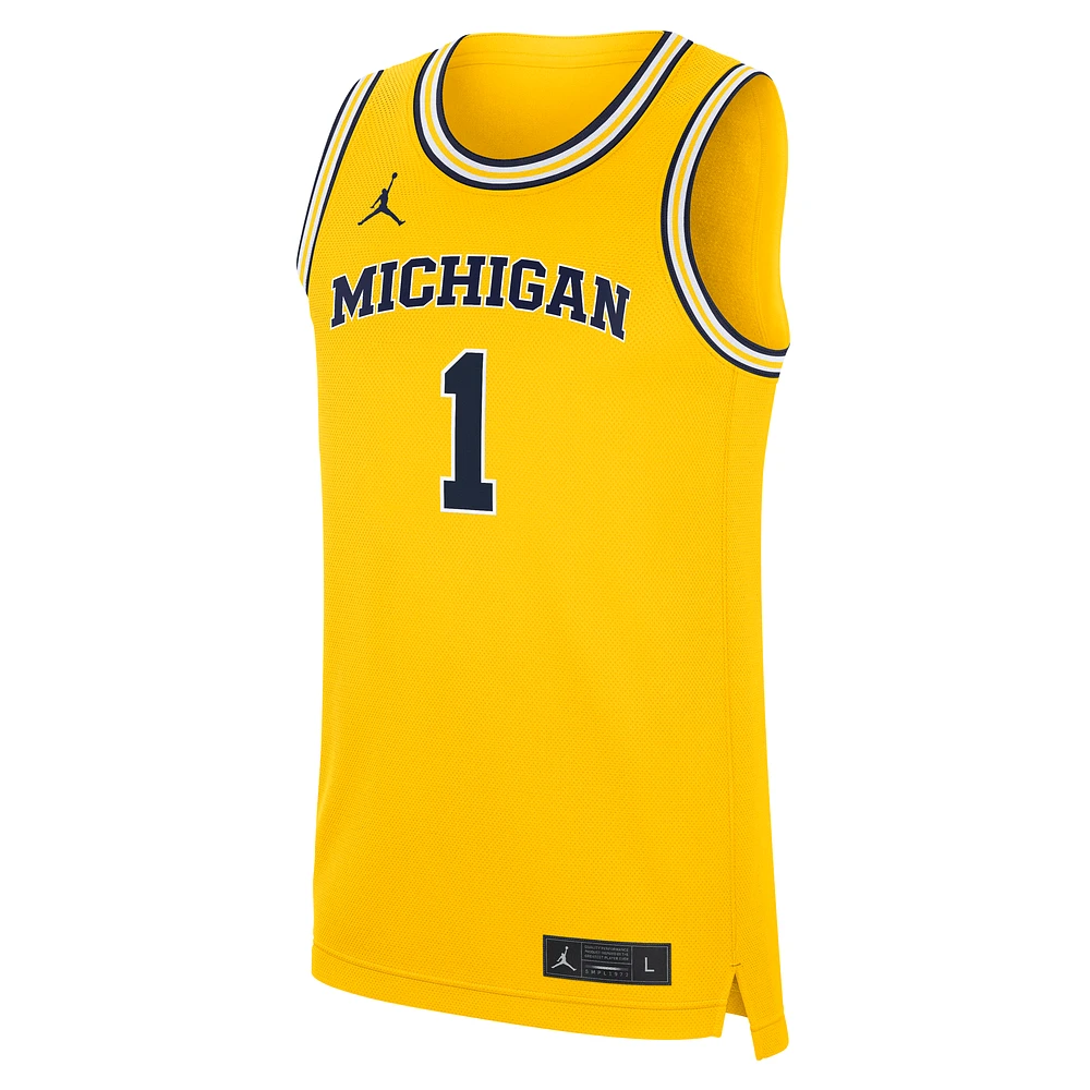 Michigan Wolverines Replica Men's Jordan Brand College Basketball Jersey