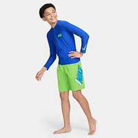 Nike Swim 3-D Big Kids' (Boys') 7" Volley Shorts