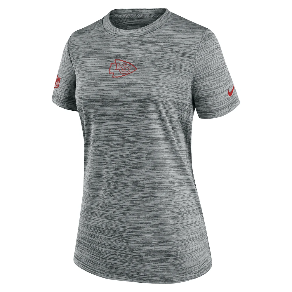 Kansas City Chiefs Sideline Team Issue Velocity Women's Nike Dri-FIT NFL T-Shirt
