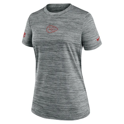 Kansas City Chiefs Sideline Team Issue Velocity Women's Nike Dri-FIT NFL T-Shirt