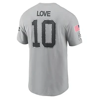 Jordan Love Green Bay Packers Salute to Service Men's Nike NFL T-Shirt