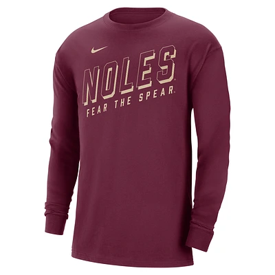 Florida State Men's Nike College Long-Sleeve Max90 T-Shirt