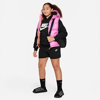 Nike Sportswear Club Fleece Big Kids' (Girls') 5" French Terry Shorts (Extended Size)