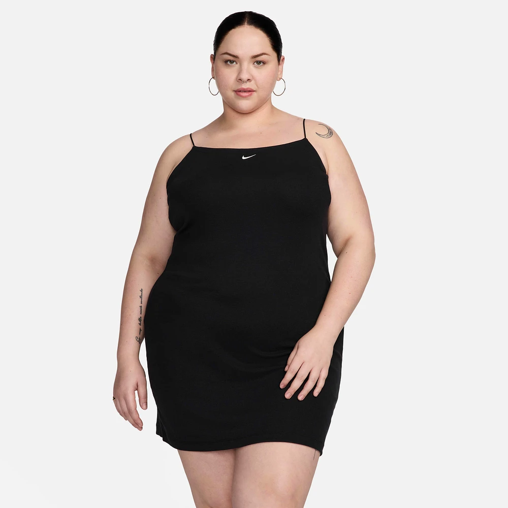 Nike Sportswear Chill Knit Women's Tight Mini-Rib Cami Dress (Plus Size)