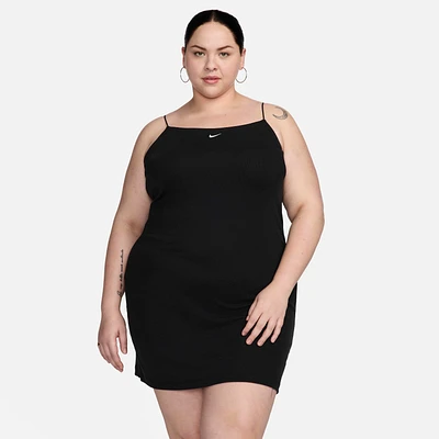 Nike Sportswear Chill Knit Women's Tight Mini-Rib Cami Dress (Plus Size)