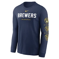 Milwaukee Brewers Repeater Men's Nike MLB Long-Sleeve T-Shirt