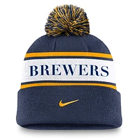 Milwaukee Brewers Peak Men's Nike MLB Cuffed Pom Beanie