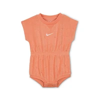 Nike Essentials Baby (0-9M) Jacquard Towel Terry Romper