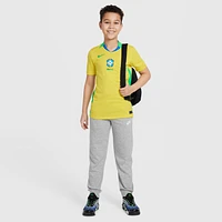 Brazil 2025 Stadium Home (Women's Team) Big Kids' Nike Dri-FIT Soccer Replica Jersey