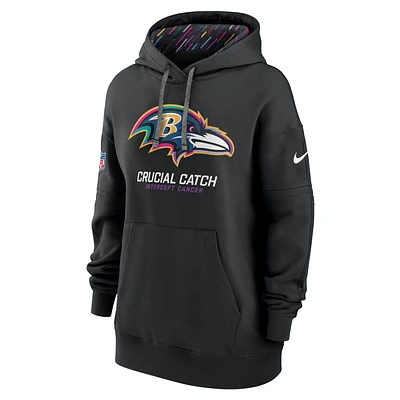 Baltimore Ravens Crucial Catch Club Women's Nike NFL Pullover Hoodie