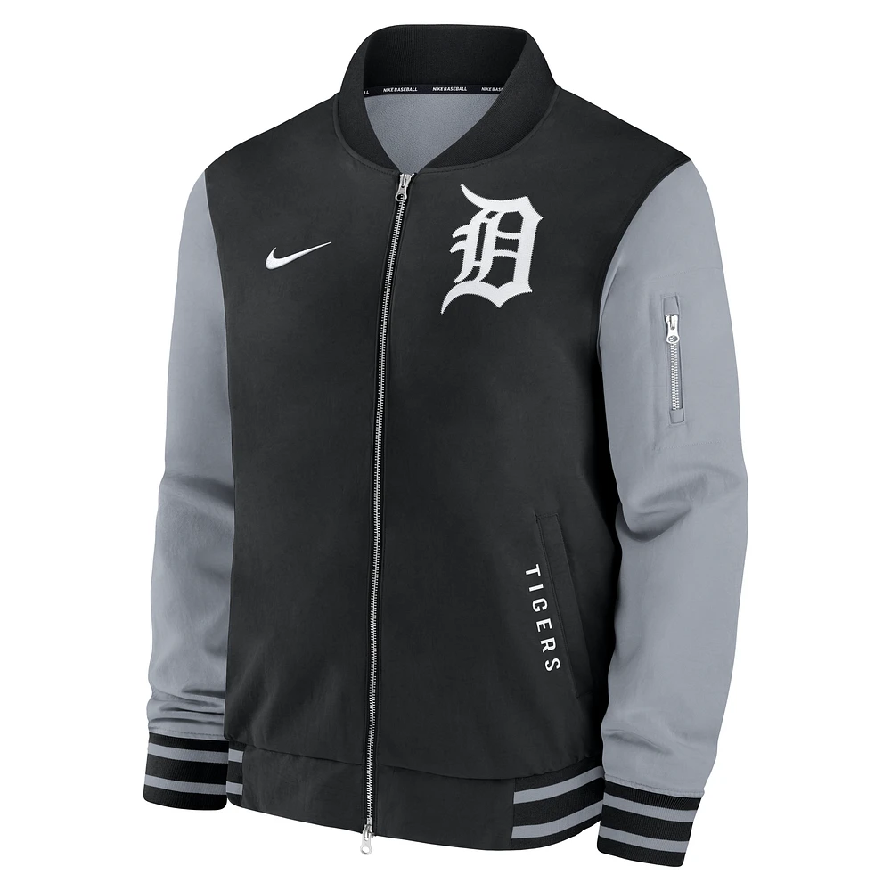 Detroit Tigers Authentic Collection Dugout Men's Nike MLB Full-Zip Bomber Jacket