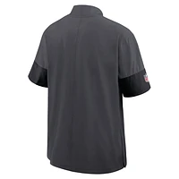 Cleveland Browns Sideline Coach Men's Nike NFL 1/2-Zip Short-Sleeve Jacket