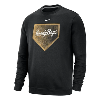 Vanderbilt Club Fleece Men's Nike College Crew-Neck Sweatshirt