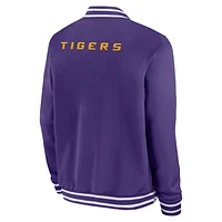 LSU Tigers Sideline Men's Nike College Full-Zip Bomber Jacket