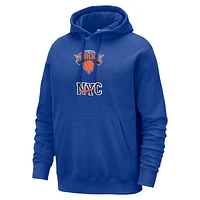 New York Knicks Club Fleece City Edition Men's Nike NBA Pullover Hoodie