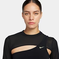 Nike Pro Women's Long-Sleeve Cropped Top