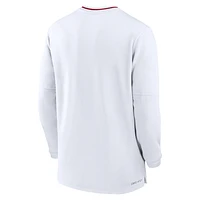 Alabama Crimson Tide Sideline Coach Men's Nike Dri-FIT College 1/2-Zip Long-Sleeve Top