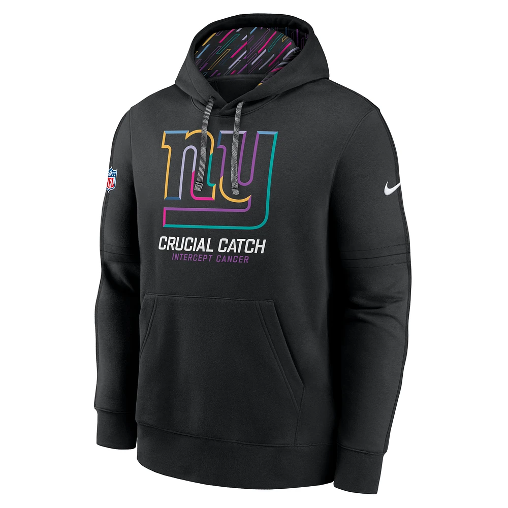 New York Giants Crucial Catch Club Men's Nike NFL Pullover Hoodie