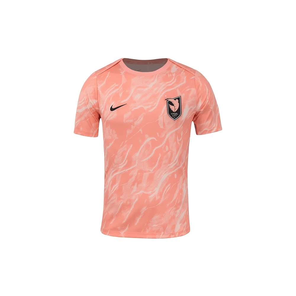 Angel City FC 2025 Men's Nike NWSL Short-Sleeve Pre-Match Top