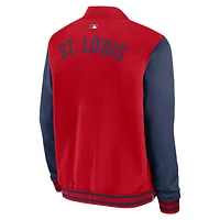 St. Louis Cardinals Authentic Collection Dugout Men's Nike MLB Full-Zip Bomber Jacket