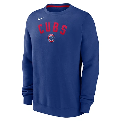 Chicago Cubs Classic Men's Nike MLB Pullover Crew