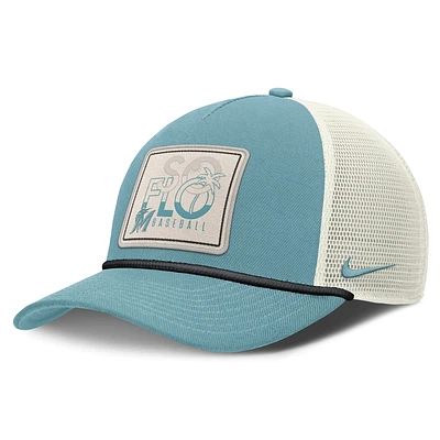 Miami Marlins Rise Tech Men's Nike Dri-FIT MLB Trucker Adjustable Hat