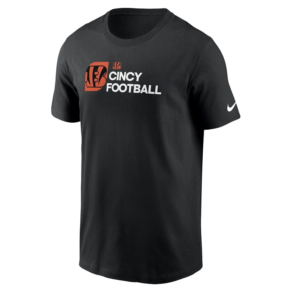 Cincinnati Bengals Primetime Wordmark Essential Men's Nike NFL T-Shirt