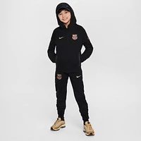 FC Barcelona Tech Fleece Big Kids' (Boys') Nike Soccer Full-Zip Hoodie