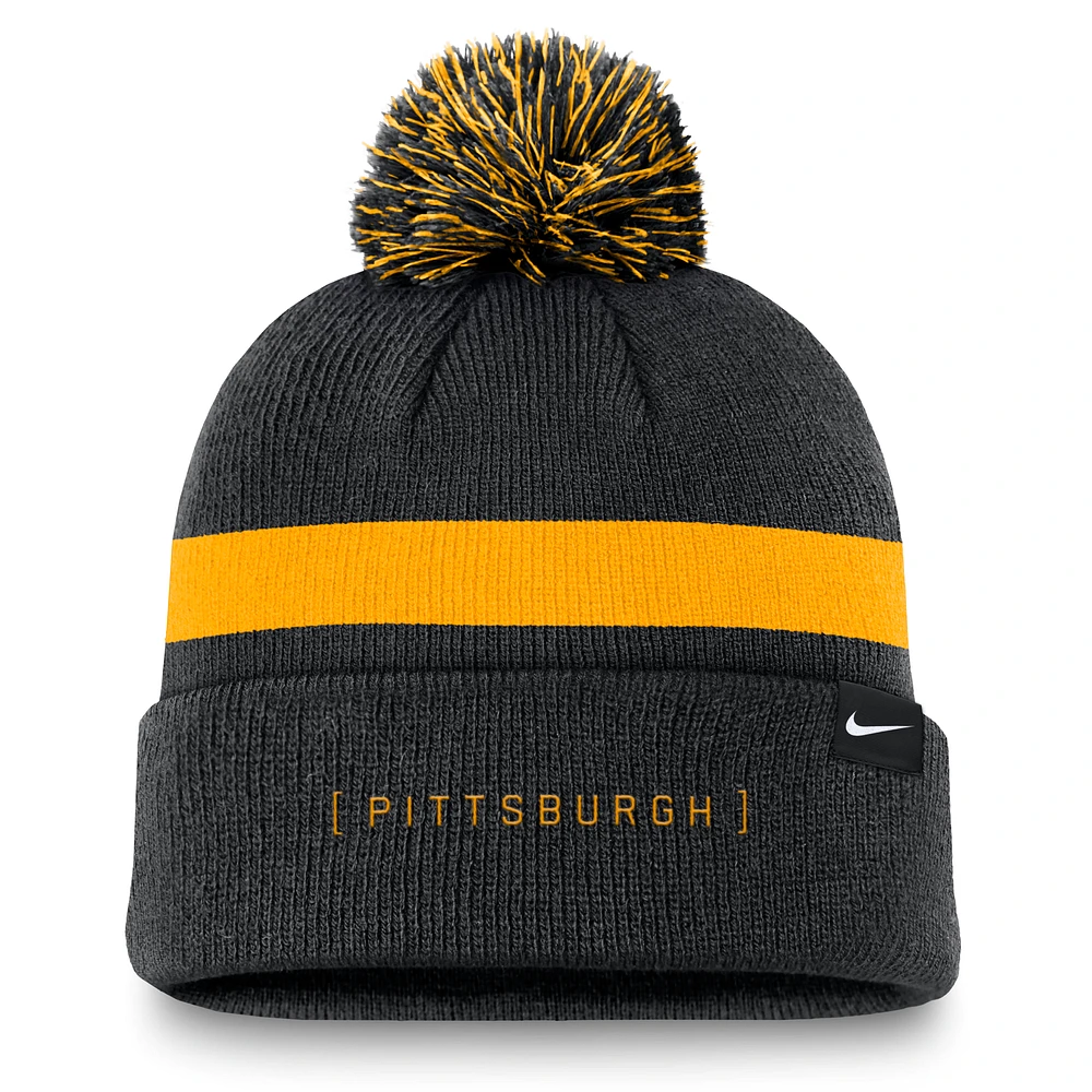 Pittsburgh Pirates Hometown Peak Men's Nike MLB Cuffed Pom Beanie