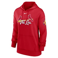 St. Louis Cardinals Authentic Collection City Connect Practice Women's Nike Dri-FIT MLB Pullover Hoodie