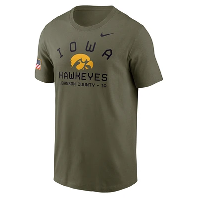 Iowa Hawkeyes Military Appreciation Team Issue Men's Nike Dri-FIT College T-Shirt