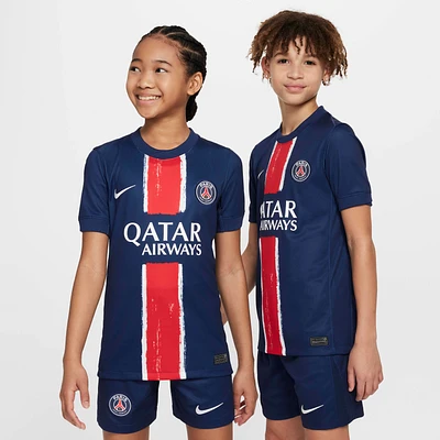 Paris Saint-Germain 2024/25 Stadium Home Big Kids' Nike Dri-FIT Soccer Replica Jersey