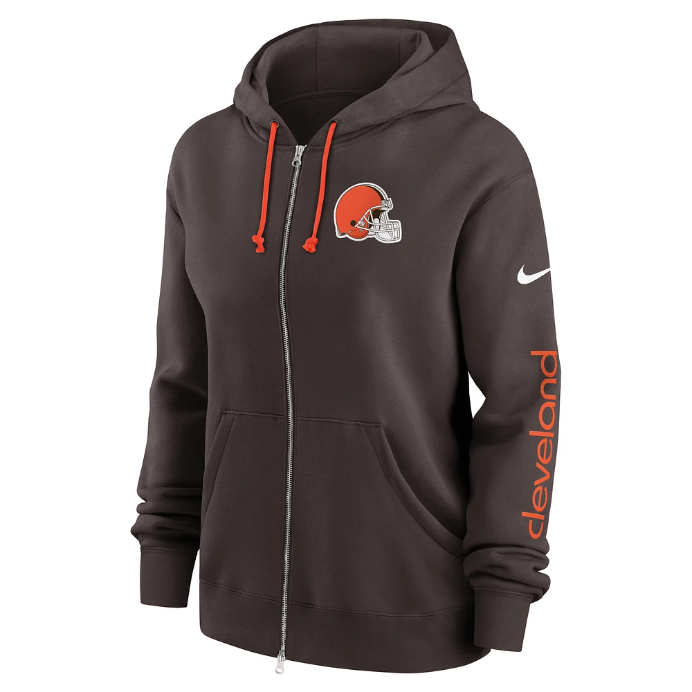 Cleveland Browns Phoenix Women's Nike NFL Full-Zip Hoodie