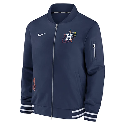 Houston Astros Authentic Collection City Connect Game Time Men's Nike MLB Full-Zip Bomber Jacket