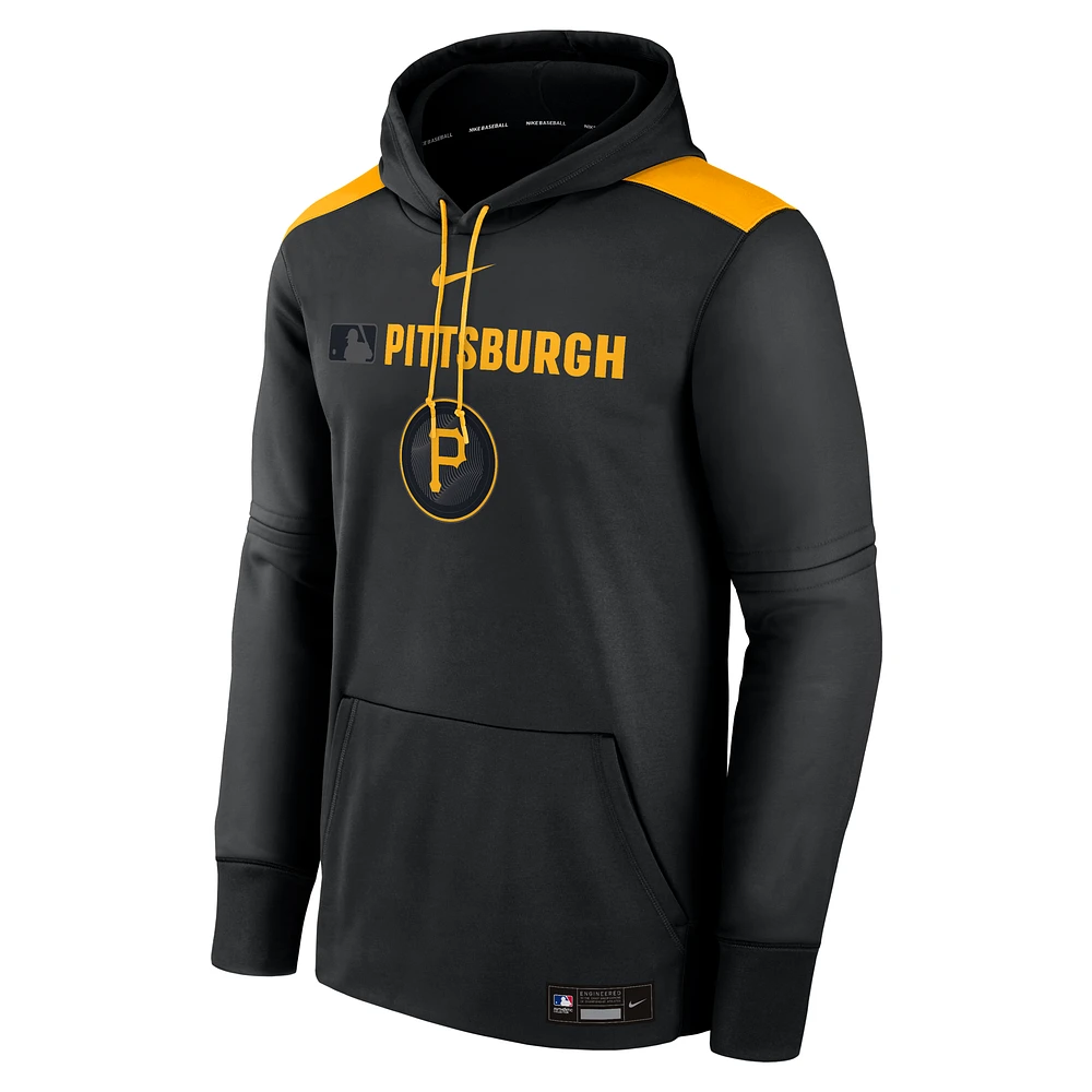 Pittsburgh Pirates Authentic Collection City Connect Men's Nike Therma MLB Pullover Hoodie