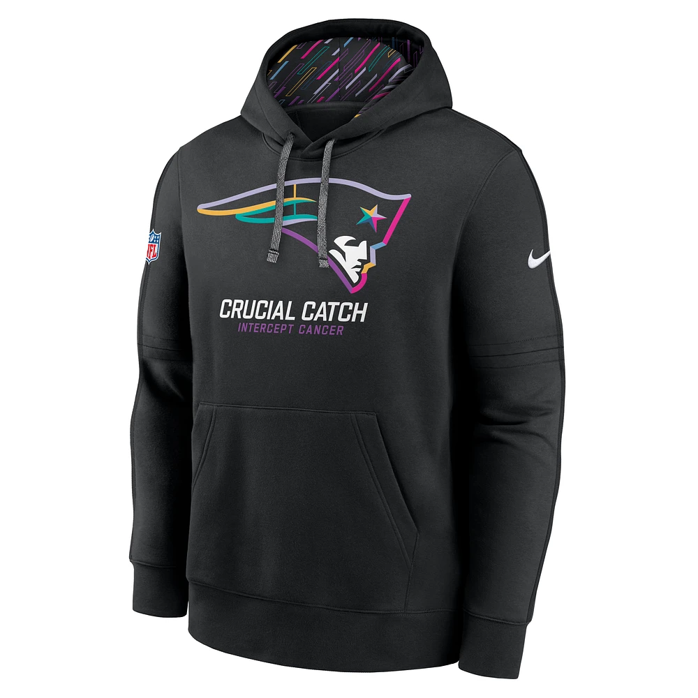 New England Patriots Crucial Catch Club Men's Nike NFL Pullover Hoodie