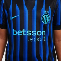 Inter Milan 2025/26 Stadium Home Big Kids' Nike Dri-FIT Soccer Replica Jersey