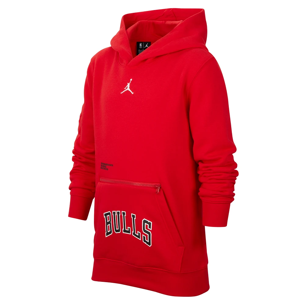 Chicago Bulls Courtside Statement Edition Big Kids' Jordan NBA Fleece Pullover Hoodie