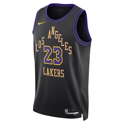 Lebron James Los Angeles Lakers City Edition 2023/24 Men's Nike Dri-FIT NBA Swingman Jersey